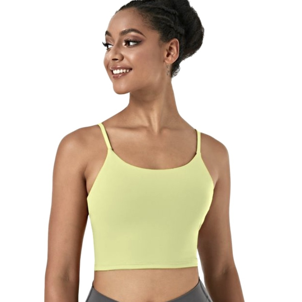 Halara Cloudful crop padded tank top NWT